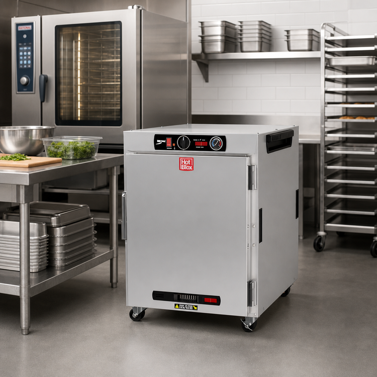 Product image #3 for Metro HotBlox™ Wide 8-Pan Undercounter Insulated Holding Cabinet with Solid Door and Analog Controls
