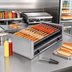 Thumbnail image #2 for Roll-A-Grill Wide Slanted Hot Dog Roller Grill with 10 Chrome Rollers, 45-Hot-Dog Capacity