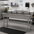 Thumbnail image #2 for Advance Tabco 80-Inch 4-Station Freestanding Multiwash Hand Sink with 4 Electronic Faucets
