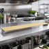 Thumbnail image #2 for Richlite Heat-Resistant Cutting Board with Stainless Steel Brackets, 79 x 8 x 1/2 Inch