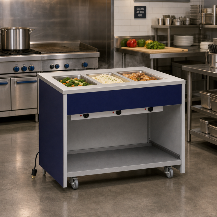 Product image #2 for Atlas Metal INFIH-5 Mobile Hot Food Unit, 5-Well, Electric