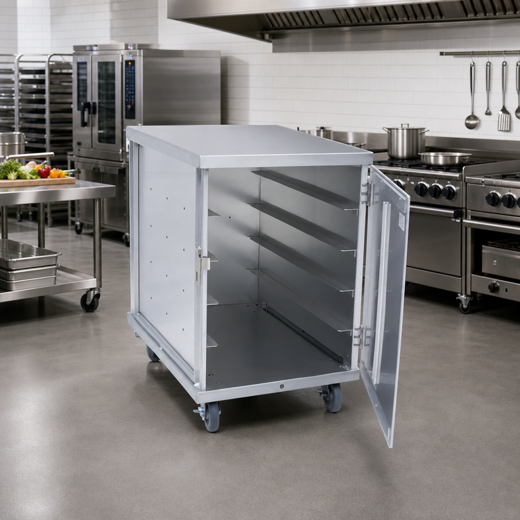Product image #2 for Cres Cor Mobile Non-Insulated Single-Compartment Tray Delivery Cart for 10 15" x 20" Pans