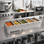 Thumbnail image #2 for Vollrath 3640871HD Five-Well Electric Drop-In Hot Food Well, 316 Stainless Steel Wells, Insulated Wet Operation, Thermostatic Controls