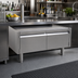 Thumbnail image #2 for Glastender ACB-30 Two-Door Stainless Steel Underbar Add-On Cabinet Base, 30-Inch Wide