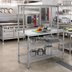 Thumbnail image #2 for Eagle AdjusTable 48-Inch x 30-Inch One-Tier 14-Gauge Stainless Steel Work Table with Adjustable Overshelf and 2 Undershelves