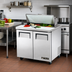 Thumbnail image #2 for 36 3/8-Inch Two-Door Sandwich/Salad Prep Table with 8 Sixth-Size Pans