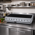 Thumbnail image #2 for Garland GTBG60-NR60 60-Inch Heavy-Duty Gas Radiant Countertop Charbroiler with Non-Adjustable Cast Iron Grates