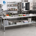 Thumbnail image #2 for Advance Tabco UG-30-120 Galvanized Undershelf for 120 in. W x 30 in. D Work Tables, 114 in. W x 24 in. D, 450 lb. Distributed Load
