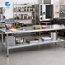 Thumbnail image #2 for Galvanized Work Table Undershelf for 120 in. W x 30 in. D Tables