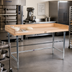 Thumbnail image #2 for John Boos DSB15 Baker's Top Wood Work Table with Stainless Steel Base, 120 x 36 x 39-1/4 Inches