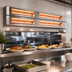 Thumbnail image #2 for Hatco Glo-Ray Max Watt Lighted Dual Infrared Strip Heater, 120 Inch, Aluminum, 3-Inch Spacer