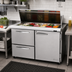 Thumbnail image #2 for Turbo Air PRO Series 2-Section 48 1/4-Inch Mega Top Sandwich/Salad Prep Table, 2 Drawers, 1 Door, Self-Contained