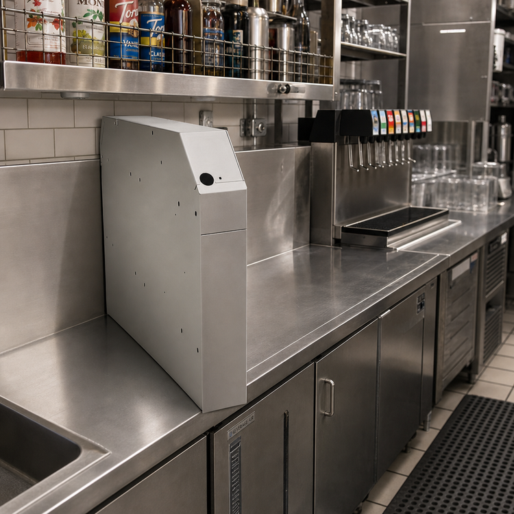 Product image #2 for Glastender Extra Deep Pass-Thru Soda Manifold Housing, 4 x 38 x 22 Inches, Stainless Steel, No Legs