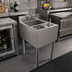 Thumbnail image #2 for BK Resources 18-Inch Wide Stainless Steel Underbar Speed Station with Dump Sink