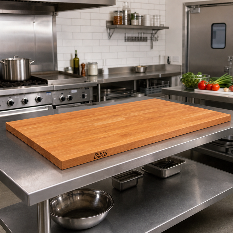 Product image #2 for John Boos Boos Block American Cherry Edge Grain Kitchen Countertop, 72 x 48 x 1-3/4 Inch, Penetrating Oil Finish