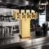 Thumbnail image #2 for Perlick Extra High 4-Faucet Glycol-Cooled Countertop Tee Draft Beer Tower, Tarnish-Free Brass