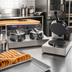 Thumbnail image #2 for Nemco Dual Countertop Waffle Cone Baker with 7-Inch Fixed Cast Aluminum Grids, Digital Controls, 240V