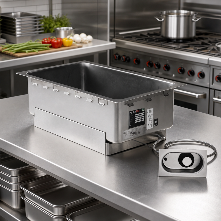 Product image #2 for Eagle Group Drop-In Rectangular Hot Well Food Warmer, 1 Full-Size Pan, 240V Electric, With Drain
