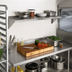 Thumbnail image #2 for John Boos Stallion Wall-Mounted Stainless Steel Shelf, 72 Inch x 12 Inch, Safety Edge