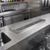 Thumbnail image #2 for Glastender 12-Inch Left-Drain Underbar Drink Rail with Removable Perforated Insert, Stainless Steel