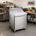 Thumbnail image #2 for Omcan USA 28-Inch Refrigerated Prep Table with 1 Door, Rear-Mounted Self-Contained Refrigeration