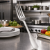 Thumbnail image #3 for Oxford European Table Fork, 8-1/8 Inch, 18/8 Stainless Steel, Extra Heavy Weight, Mirror Finish