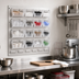 Thumbnail image #2 for Quantum Wall-Mounted Louvered Storage Panel Starter Unit with 16 Clear Bins