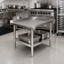 Thumbnail image #2 for Premium Stainless Steel Equipment Stand with Adjustable Undershelf, 24-1/2 Inch W x 30 Inch D x 24 Inch H
