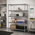 Thumbnail image #2 for Redi-Pak 4-Tier Wire Shelving Unit with QuadTruss Shelves, 48