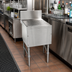 Thumbnail image #2 for Advance Tabco Prestige Free-Standing Underbar Drainboard with Perforated Removable Top, 18 x 25 x 36 Inches