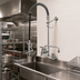 Thumbnail image #2 for T&S Brass EasyInstall 8 Inch Wall-Mount Pre-Rinse Unit with Add-On Faucet, 44 Inch Hose and 12 Inch Swing Nozzle
