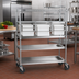 Thumbnail image #2 for Metro Super Erecta Tray and Tote Slide System for 21-Inch Shelves, Nickel-Chrome Wire
