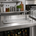 Thumbnail image #2 for Glastender Drop-In Rinser Faucet Drain Tray, 12 Inch Wide, Stainless Steel, 1/2 Inch Drain