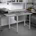Thumbnail image #2 for Eagle 314 Series 74-Inch 1-Compartment Stainless Steel Sink with Left and Right Drainboards