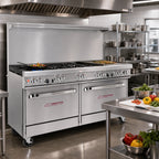 Thumbnail image #2 for Southbend (Middleby) Ultimate 4603AD-2G 60-Inch Gas Restaurant Range with 6 Burners, 24-Inch Griddle & Dual Ovens