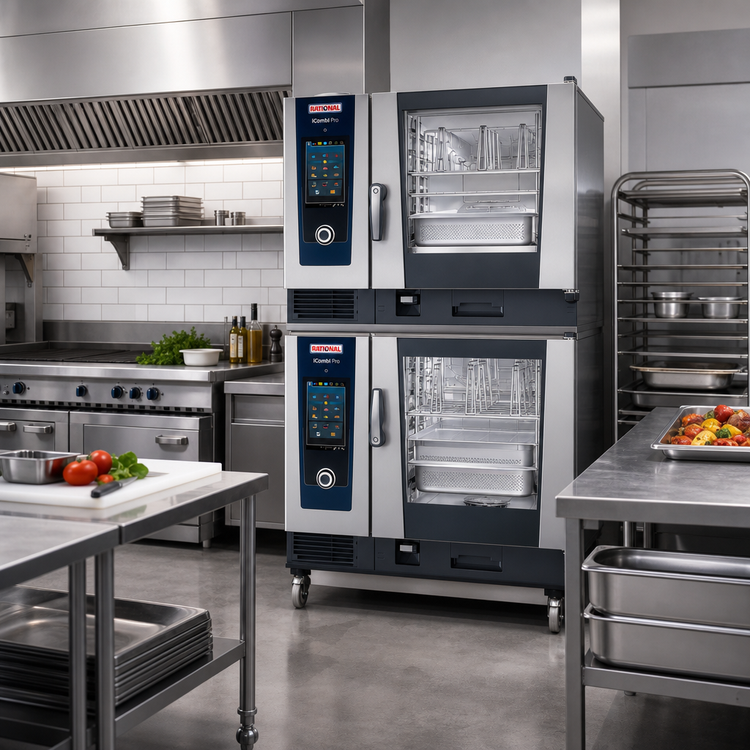 Product image #2 for RATIONAL iCombi Pro Double-Stack 6-Full Size Electric Combi Ovens, 480/440V, 3-Phase