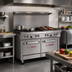 Thumbnail image #2 for Southbend Ultimate 48-Inch Gas Restaurant Range with 4 Burners, 24-Inch Charbroiler, Convection Oven and Cabinet Base