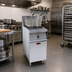 Thumbnail image #2 for Omcan USA 40 lb. Electric Floor Fryer with 2 Baskets, 208V, 1-Phase, 12 kW