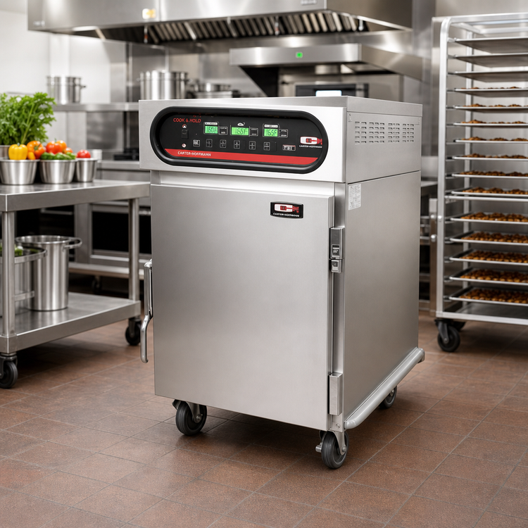 Product image #2 for Carter-Hoffmann CH900 Half-Height Electric Cook and Hold Cabinet, 9 Full-Size 18 Inch x 26 Inch Sheet Pans