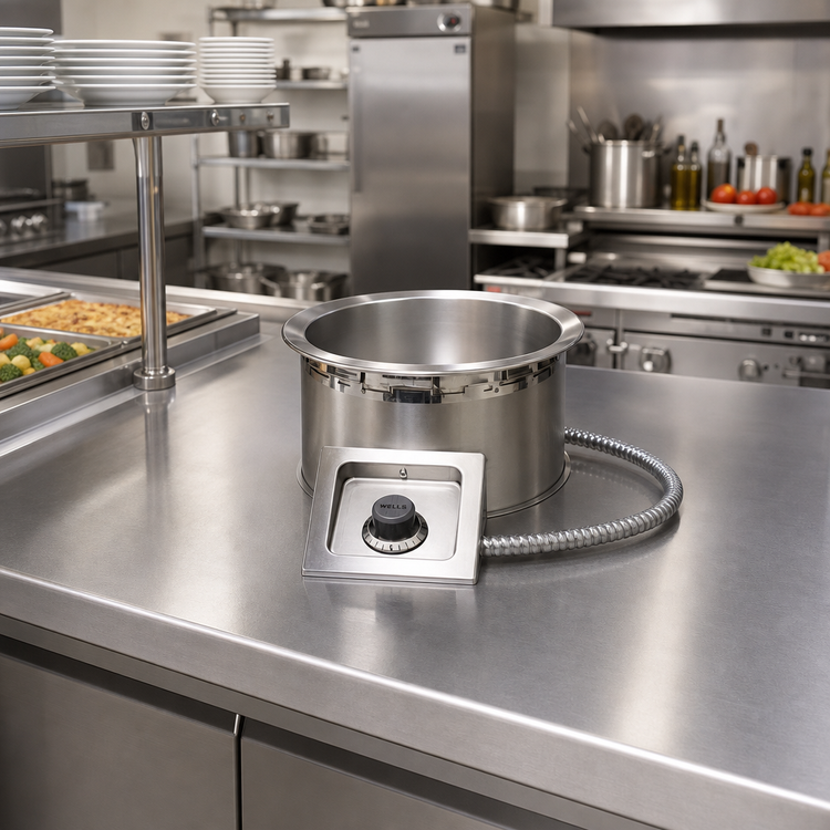 Product image #2 for Wells SS-8TUCI 7-Quart Round Drop-In Food Warmer, Fully Insulated, Thermostatic, 208/240V