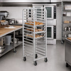 Thumbnail image #2 for Channel Manufacturing 402A 15-Pan Aluminum End-Load Bun Pan Rack, 20.5"W x 26"D x 70.25"H