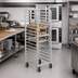 Thumbnail image #2 for Channel Standard Heavy-Duty Aluminum End-Load Bun Pan Rack, 15-Pan Capacity