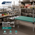 Thumbnail image #2 for Eagle QuadPLUS 72 x 21 Inch Solid Green Polymer Shelf Mat with Antimicrobial Protection