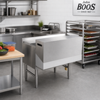 Thumbnail image #2 for John Boos UBSR2C-36 Double 36-Inch Stainless Steel Speed Rail Locking Cover