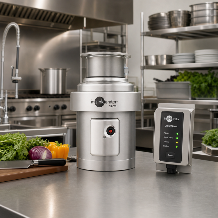 Product image #2 for InSinkErator SS-200 18-Inch Complete Food Waste Disposer Package with AquaSaver AS-101 Control Center, 2 HP, Stainless Steel