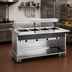 Thumbnail image #2 for Atlas Metal BLH-3 Mobile Hot Food Serving Counter with (3) Wells