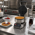 Thumbnail image #2 for Hatco Single Countertop Round Belgian Waffle Maker with Programmable Presets