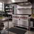 Thumbnail image #2 for American Range 48-Inch Green Flame Commercial Gas Range with 8 Open Burners and Double Storage Base