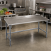 Thumbnail image #2 for Eagle Spec-Master 72-Inch W x 36-Inch D Stainless Steel Top Work Table with Rear Upturn and Galvanized Base