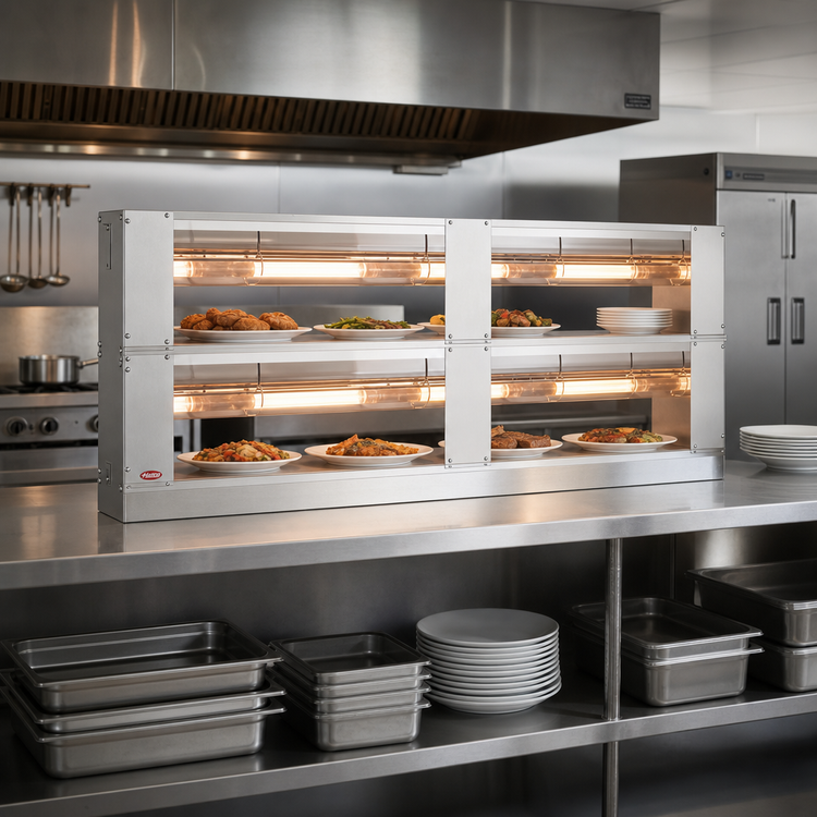 Product image #2 for Hatco Glo-Ray 36-Inch Lighted Double Infrared Strip Heat Lamp Food Warmer